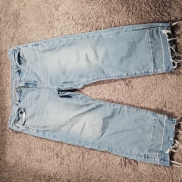 Women's AMERICAN EAGLE "Kick Boot Crop" Next Level Stretch Jeans Sz 18 Regular - Picture 2 of 8